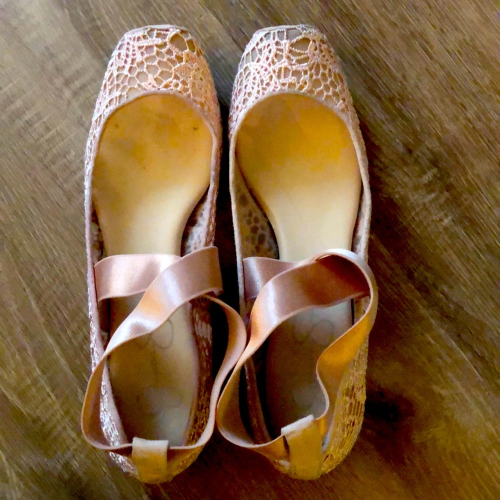 Jessica Simpson Maggna Crochet Ballet Flats